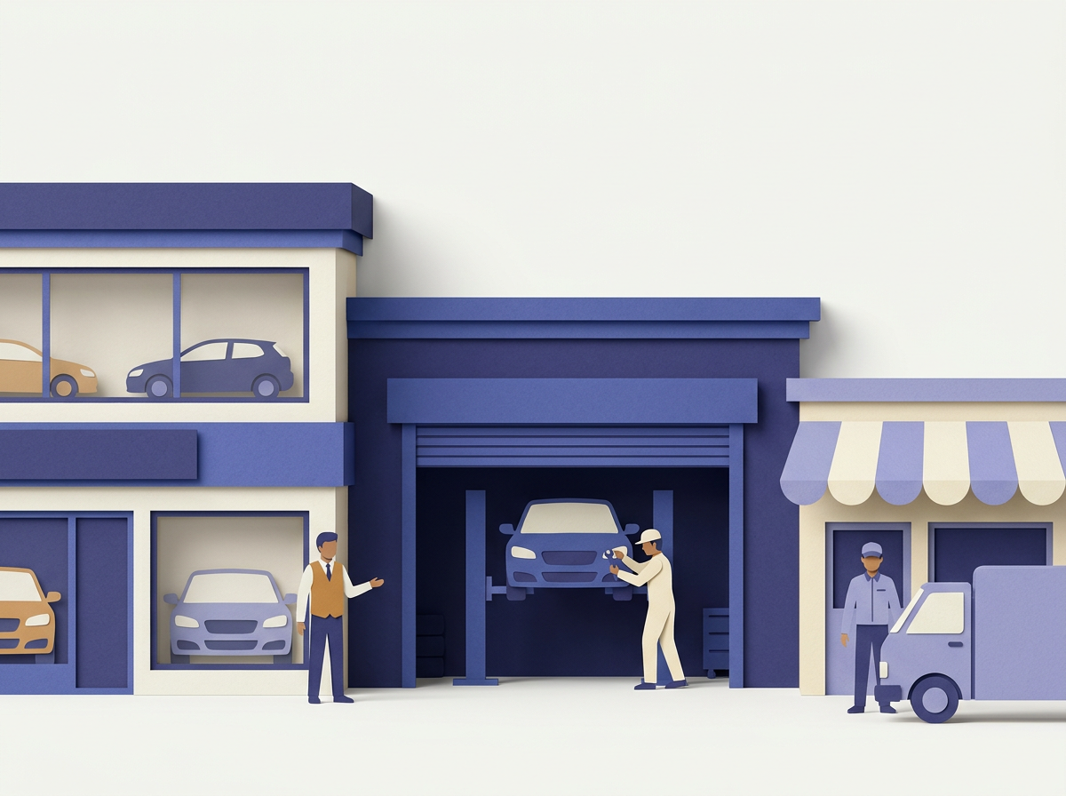 Papercraft showroom and workshop street
